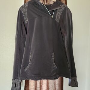 Lululemon Gray Hooded Jacket